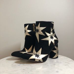 Black and Gold Star Boots